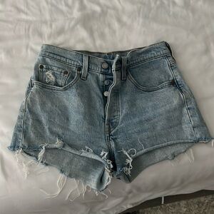 Levis 501 denim cutoff shorts
